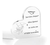 Cadeau Atsem, Cadeau Atsem Maternelle, Cadeau Atsem d'école Fin d'année, Atsem Acrylique, Merci Atsem, Cadeaux Atsem, Cadeau Maîtresse et Atsem Cadeau Fin d'année Atsem Cadeau Creche Fin d'année Merci