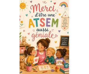 cadeau ATSEM - Joli Merci: Cadeau Remerciement fin d'année scolaire & Noël. Carnet ligné. To do list. format A5. 100 pages