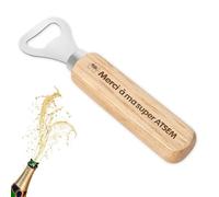 Cadeau Atsem Noel Decapsuleur Bois Cadeau Merci Cadeaux Maitre Maitresse Nounou Professeur Prof Maîtresse Anniversaire Remerciement Noël Ouvre Bouteille Merci à ma super ATSEM Bière Cadeaux