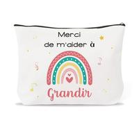 Cadeau Atsem Professeur,Idee Cadeau Merci Retraite Maitresse D'école,Pochette Maquillage,Cadeau Maitresse D'école Fin D'année,Cadeau Maitresse Décole Original,Cadeau pour Maitresse,Cadeau Atsem Noel