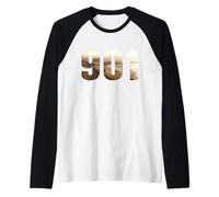 Cadeau avec Inscription « I am 901 » Memphis Tennessee City Bridge Manche Raglan