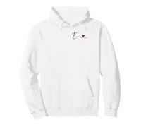 Cadeau avec Monogramme cœur Initiale E Sweat à Capuche