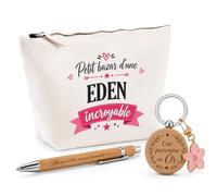 Cadeau Bazar Eden Incroyable | Coffret Trousse, Stylo & Porte-clés Remerciement Femme