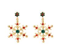 Cadeau Bijoux flocon de neige de Noël Accessoires haut gamme Pour tous les jours Pour Noël un cadeau inspirant D En Précieuses À La Main (A, 4x3cm)