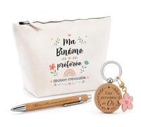 Cadeau Binome préférée | Coffret Trousse, Stylo & Porte-clés Remerciement Femme