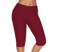 Cadeau Bouteille avec Lumière Grand-père Pantalon de Yoga Sport pour Minceur Course à Pied Fitness Leggings Yoga Pyjama de Noël, rouge, S