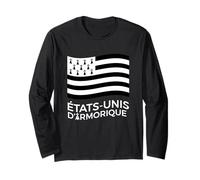 Cadeau Bretagne Etats-Unis d'Armorique Humour Breton Manche Longue