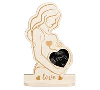 Cadeau CHALA pour les futures mamans Cadre photo en bois Cadeaux pour les femmes enceintes Amour dans le ventre Ultrasons Cadre photo Prénatale Idées cadeaux pour les futures mamans Party