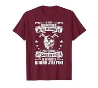 Cadeau Charpentier Cool Menuisier T-Shirt, Homme, Marron, L