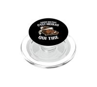 Cadeau Chasseur Nicolas Humour Sanglier Sauve Qui Peut PopSockets PopGrip pour MagSafe
