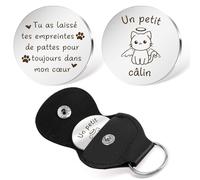 Cadeau Chat Noel,Cadeau Commémoratif Pour Les Chats Un Petit Câlin,Commémoratif Plaque,Bibelot Decoratif Chat,Pet Memorial, Les Memoires D'un Chat,Objets Commémoratifs Et Funéraires Pour Chats