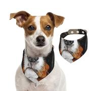 Cadeau Chien Cavalier King Charles Spaniel,Bandanas pour Chien, écharpe en Coton, Bavoirs réglables pour Animaux de Compagnie,S