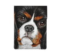 Cadeau Chien Cavalier King Charles Spaniel,Housse en Cuir synthétique pour Ordinateur Portable, Sacoche pour Ordinateur Portable, Sacoche pour Tablette