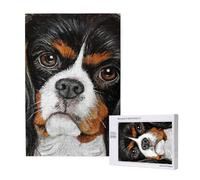 Cadeau Chien Cavalier King Charles Spaniel,Puzzle 1000 pièces en Bois pour Adultes et Adolescents - Jeu Familial - Décoration Murale
