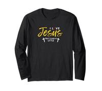 Cadeau chrétien Amusant « I Love Jesus But I Cuss A Little » Manche Longue