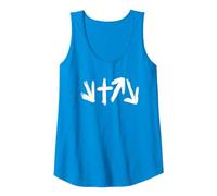 Cadeau chrétienté He Came Died Rose Will Come Again Débardeur, Femme, Saphir, M