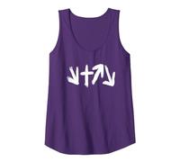 Cadeau chrétienté He Came Died Rose Will Come Again Débardeur, Femme, Violet, XL