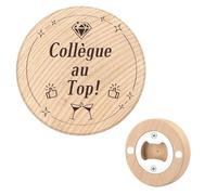 Cadeau Collègue De Travail Femme Homme Cadeau Départ Collègue Decapsuleur Bois Idee Cadeaux Secret Santa Collegue Original Anniversaire Cadeaux Noel Retraite Ouvre-Bouteilles Collègue Au Top