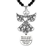 Cadeau commémoratif ange pour la perte d'un être cher au paradis ailes d'ange de voiture à suspendre