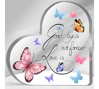 Cadeau commémoratif de condoléances pour un être cher perdu, plaque commémorative de deuil, plaque décorative en acrylique, presse-papier souvenir pour la perte de maman, papa, table commémorative de