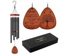 Cadeau commémoratif pour la perte de grand-père, carillon commémoratif de 66 cm, cadeaux de condoléances pour la perte de grand-père, décoration d'intérieur, jardin, tons mélodiques apaisants