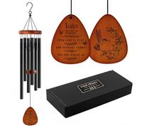 Cadeau commémoratif pour la perte d'une sœur, carillon commémoratif, en mémoire d'un être cher, cadeau de deuil, cadeau de condoléances pour perte de sœur, décoration d'intérieur, extérieur, jardin