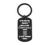 Cadeau Comptable Porte emme Homme Cadeau Comptabilité Compte Porte Clef Cadeaux Retraite Remerciement Anniversaire Collegue De Travail Cadeaux Départ Collègue Rigolo Accessoires Porte-Clés