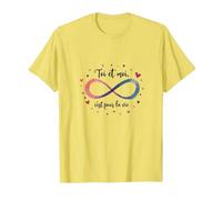 Cadeau Couple Amour …ternel Toi et Moi, C'est pour la Vie T-Shirt, Homme, Citron, 3XL