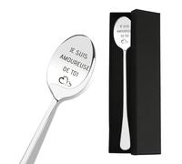 Cadeau Couple,Cadeau Copain,Cuillere a Cafe,Cadeau Anniversaire Couple,Cadeau pour Sa Copain,Cadeau pour Couple Noel,Cadeaux pour Couple,Cadeau pour Son Amoureux,Cadeau Amoureux pour Mari
