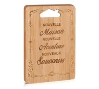 Cadeau Crémaillère - Planche à Découper en Bambou Gravée, Cadeau Nouveaux Propriétaires, Cadeaux pour Nouvelle Maison pour les Amis, Idée Cadeau Crémaillère