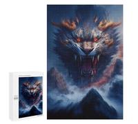 Cadeau D’Anniversaire - Dragon's Roar Epic Fantasy Artwork, Puzzle-Image pour Adultes, 1000 PCS, avec Une Image Décorative Une Fois Terminé
