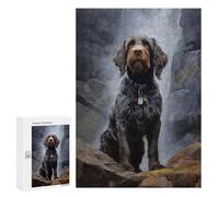 Cadeau D’Anniversaire - Wirehaired Pointing Griffo, Jeu D’Assemblage en Bois, 300 PCS; pour Les Couples, Amis Et Familles