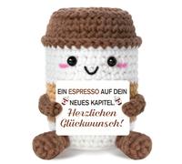 Cadeau d'adieu pour collègues - Tasse à café crochetée à la main | Cadeau de premier travail, premier jour de travail, remerciement, baccalauréat, divorce, cadeau pour collègue, sœur, amie