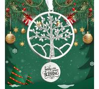 Cadeau d'amitié de Noël, « Les Bons voisins sont comme des étoiles », Pendentif en Alliage avec Inscription de Noël, décoration d'étoile de en métal à Suspendre avec Inscription de bénédiction (02#)