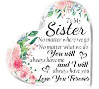 Cadeau d'amitié pour femme, beau cadeau pour sœur, anniversaire, Thanksgiving, Noël, cadeau de remerciement pour une amie ou une femme, panneau d'amitié en acrylique