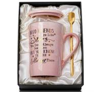 Cadeau d'amitié pour femme - Cadeau d'anniversaire pour femme - Idée de cadeau d'anniversaire pour elle, amies, femmes, meilleures amies, sœur, meilleure amie - Tasse à café en céramique marbrée -