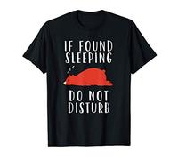 Cadeau d'amour pour dormir Ours plat Dormir ne dérange pas T-Shirt