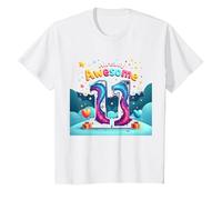 Cadeau d'anniversaire 11 Ans et déjà génial pour 11e année T-Shirt, Enfant, Blanc, 4 Ans