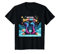 Cadeau d'anniversaire 11 Ans et déjà génial pour 11e année T-Shirt, Enfant, Noir, 2 Ans