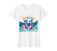 Cadeau d'anniversaire 11 Ans et déjà génial pour 11e année T-Shirt, Femme, Blanc, XS