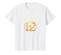 Cadeau d'anniversaire 12e Anniversaire de Douze et légendaires Dragons T-Shirt, Enfant, Blanc, 2 Ans