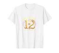 Cadeau d'anniversaire 12e Anniversaire de Douze et légendaires Dragons T-Shirt, Homme, Blanc, 5XL