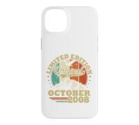 Cadeau d'anniversaire 18 Ans Vintage Octobre 2008 Garçons Coque pour iPhone 14 Plus