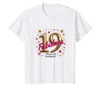 Cadeau d'anniversaire 19 Ans et Fabuleux - Célébrez avec Style T-Shirt, Enfant, Blanc, 12 Ans