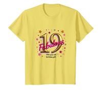 Cadeau d'anniversaire 19 Ans et Fabuleux - Célébrez avec Style T-Shirt, Enfant, Citron, 12 Ans