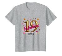 Cadeau d'anniversaire 19 Ans et Fabuleux - Célébrez avec Style T-Shirt, Enfant, Gris Chiné, 12 Ans