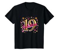 Cadeau d'anniversaire 19 Ans et Fabuleux - Célébrez avec Style T-Shirt, Enfant, Noir, 12 Ans