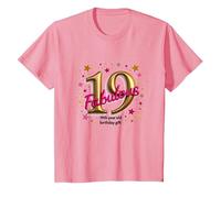 Cadeau d'anniversaire 19 Ans et Fabuleux - Célébrez avec Style T-Shirt, Enfant, Rose, 12 Ans
