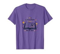Cadeau d'anniversaire : 32 is Just a Chapter, Not The Book T-Shirt, Homme, Violet chiné, S