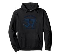 Cadeau d'anniversaire 37 Ans : « This is What 37 Looks Like » Sweat à Capuche, Unisexe pour Adultes, Noir, XXL
